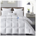 100% Cotton All Seasons White Stripe Comforter Insert for Hotel